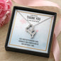 "TO A VERY SPECIAL NURSE THANK YOU DOUBLE HEART NECKLACE"