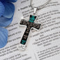 "THE LORD IS MY STRENGTHEN AND MY SHEILD NECKLACE"