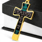 "THE LORD IS MY STRENGTHEN AND MY SHEILD NECKLACE"