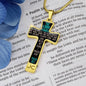 "THE LORD IS MY STRENGTHEN AND MY SHEILD NECKLACE"