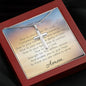 "A NURSE'S PRAYER CROSS NECKLACE"
